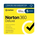 Norton 360 Deluxe 2026 Antivirus for 5 Devices, 1 Year